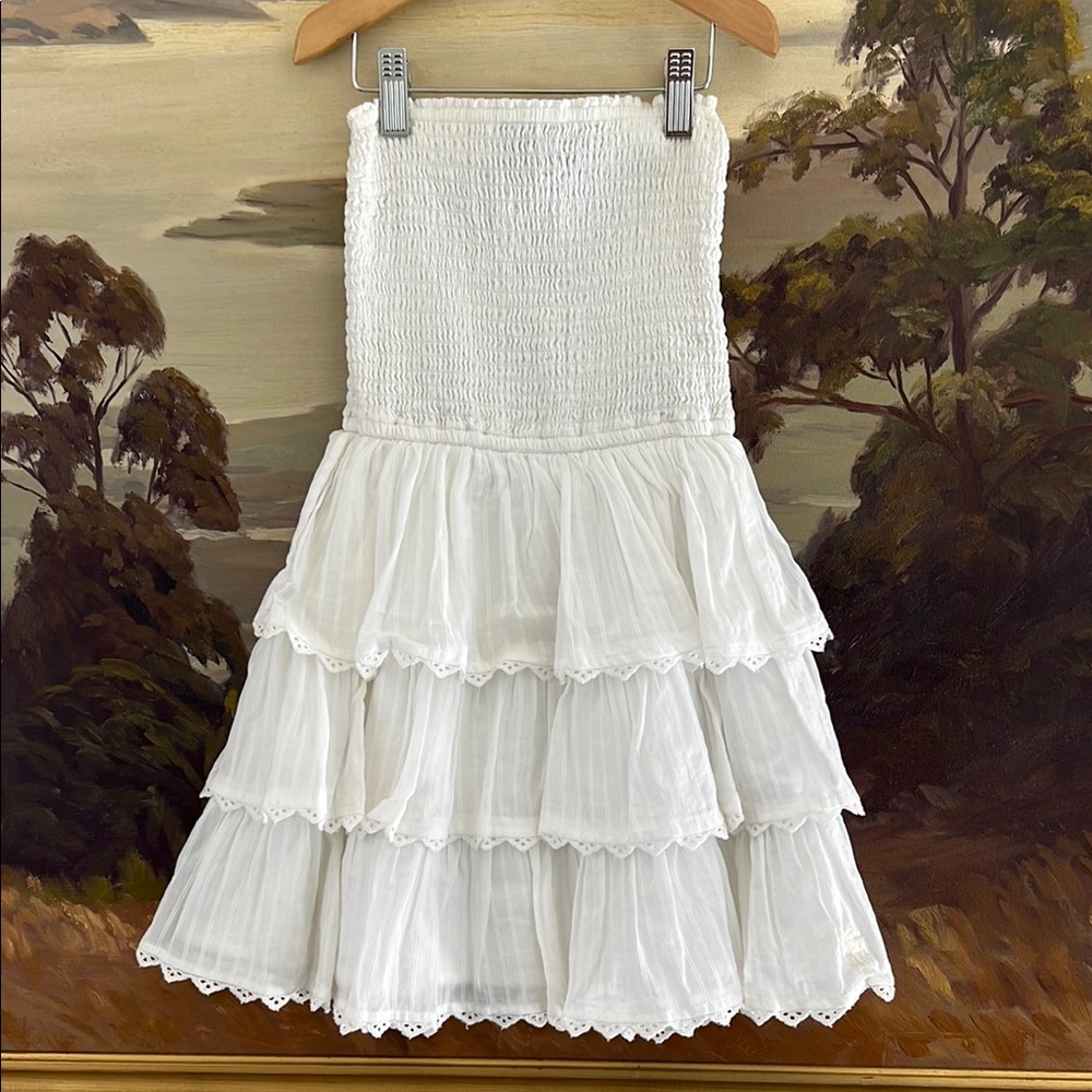 Abercrombie Kids NWT Elegant Ivory White 3 Tiered Dress SizeLarge & Extra Large